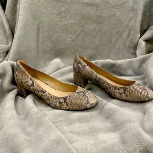 Cole Haan Lesli pump. New never worn. Size 8. So Silver/ grey faux snake skin.